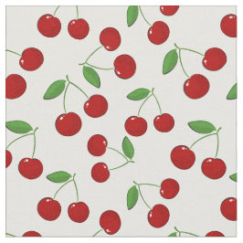 Cherries Design Fabric Stoff