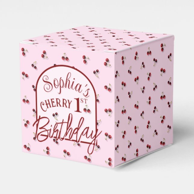 Cherries Favor Box Geschenkschachtel (Vorderseite)