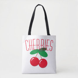 Cherries Frucht Rot Weiß Tasche