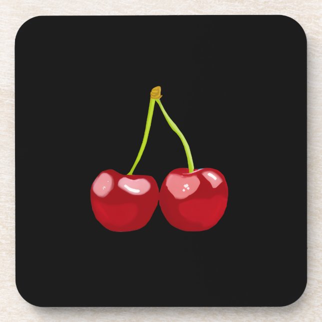 cherries getränkeuntersetzer (Vorderseite)