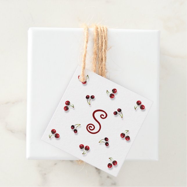 Cherries Gift-Tag Geschenkanhänger (Beispiel)