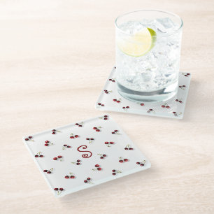 Cherries Glass Untersetzer