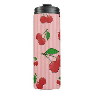 Cherries Illustration Thermosbecher