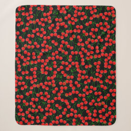 Cherries Jubilee - Mittel-Sherpa-Blanket Sherpadecke