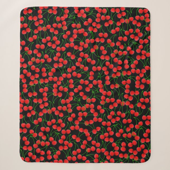 Cherries Jubilee - Mittel-Sherpa-Blanket Sherpadecke (Vorderseite)