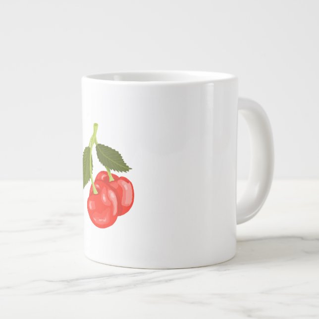 Cherries Jumbo-Tasse (Vorderseite Rechts)