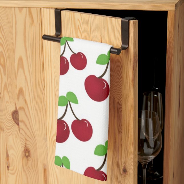 Cherries Microfiber Küche Handtuch (Drittel gefaltet)