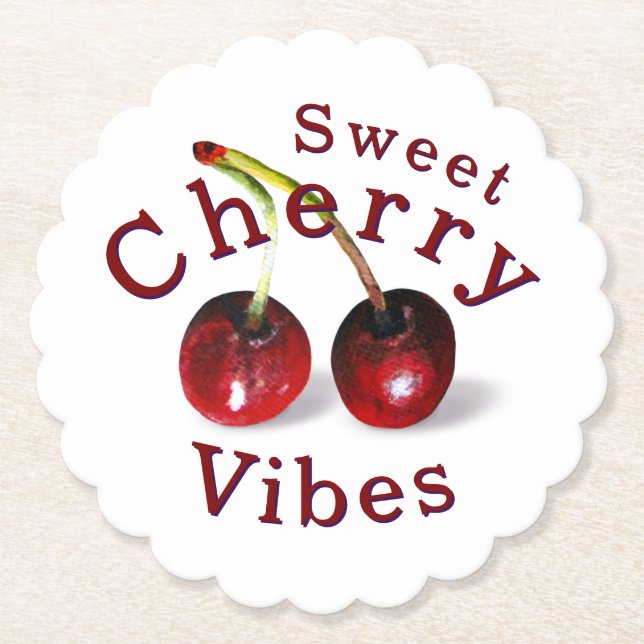 Cherries Paper Untersetzer (Vorderseite)