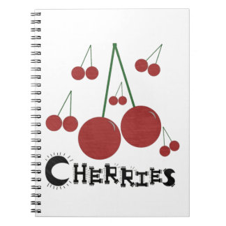 Cherries Recipe Notebook Notizblock