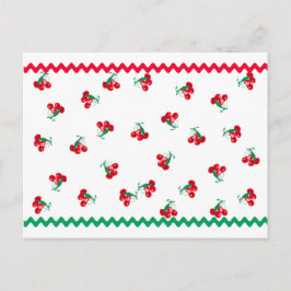 Cherries & Ric Rac Recicard Postkarte