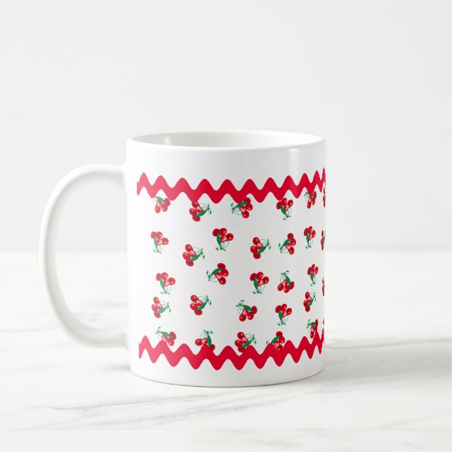 Cherries & Ric Rac Tasse (Links)