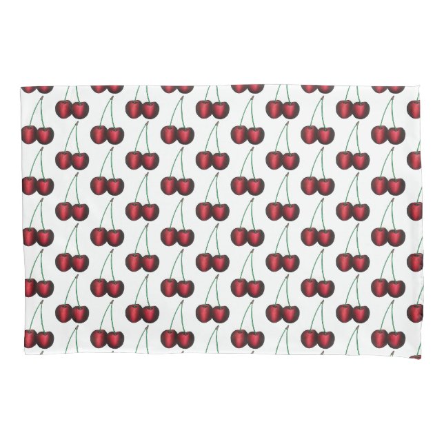 Cherries Ripe Red Cherry Summer Frucht Print Kissenbezug (Vorderseite)