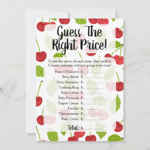 Cherries schätzen das Price Baby Duschspiel