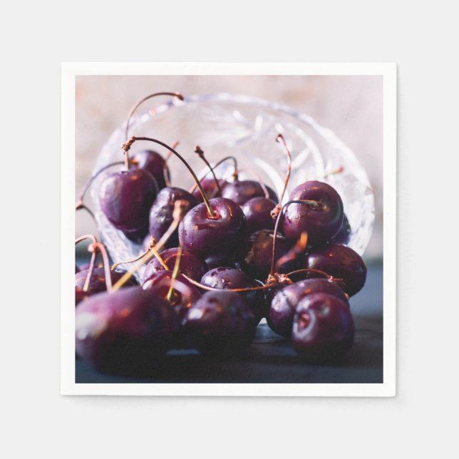 Cherries  serviette (Vorderseite)