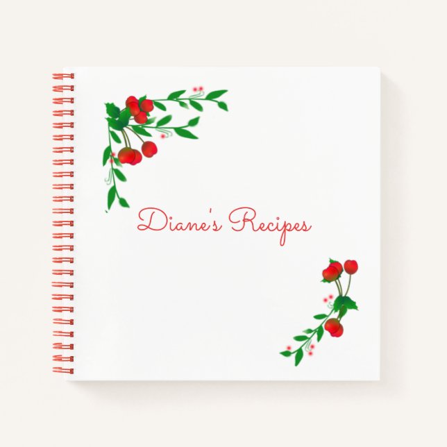 Cherries SpiralNotebook Notizbuch (Vorderseite)