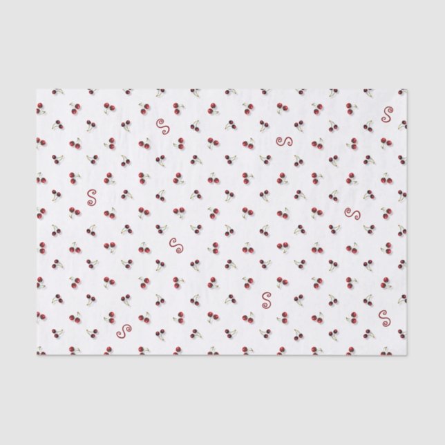 Cherries Tissue Paper Seidenpapier (Vorderseite)