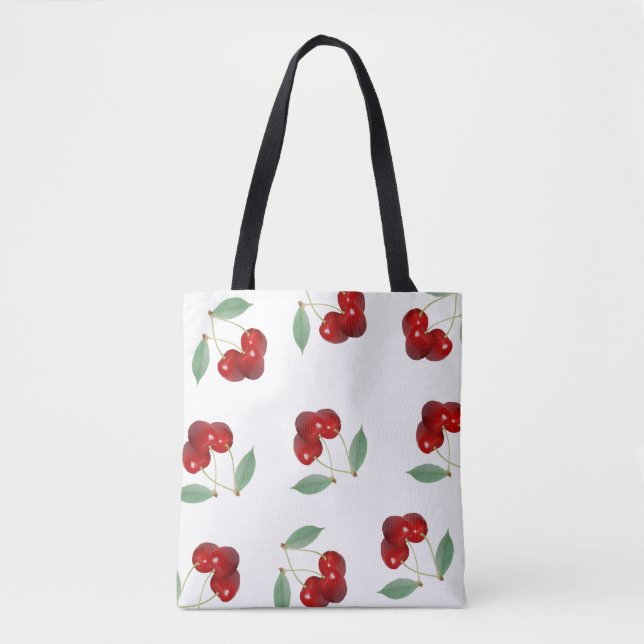 Cherries überall auf der Drucktasche Tasche (Vorderseite)