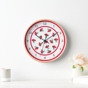 Cherries Wall Clock Uhr