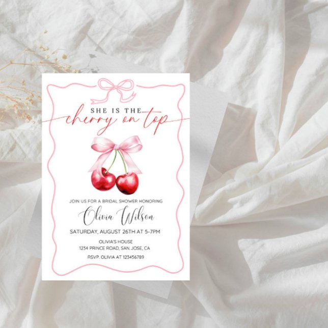 Cherry am oberen Brautparty - Sweet & Elegantes Pa Einladung (Von Creator hochgeladen)