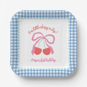 Cherry am Top Birthday Pappteller