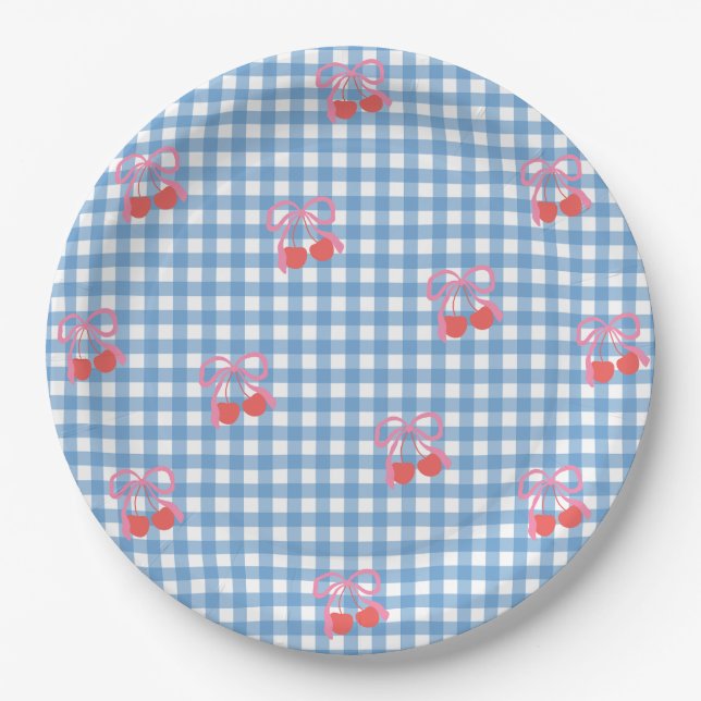 Cherry am Top Birthday Pappteller (Vorderseite)