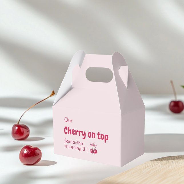 Cherry am Top Pink Geburtstag Geschenkschachtel (Von Creator hochgeladen)