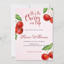 Cherry auf der Babydusche