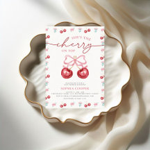 Cherry auf der Coquette Baby Girl Dusche