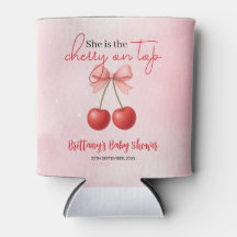 Cherry auf der Top Pink Girl Babydusche