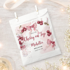 Cherry auf Top Bow Cocktail Summer Brautparty Geschenktütchen