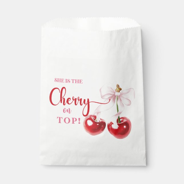 Cherry auf Top-Fevor-Taschen Geschenktütchen (Vorderseite)