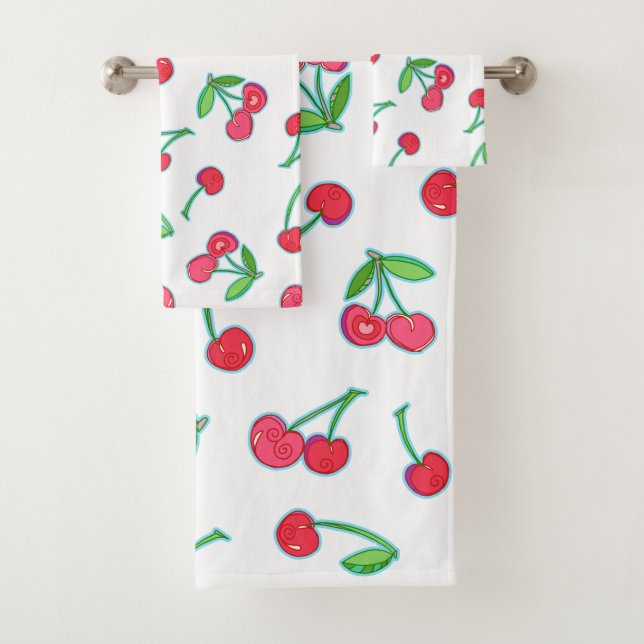 Cherry auf Top-Handtuch-Set Badhandtuch Set (Insitu)