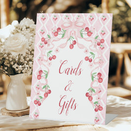 Cherry Baby Duschkarten & Geschenke Sockelschild