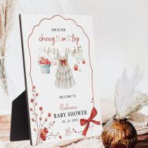 Cherry Baby Girl Dusche Begrüßungszeichen - Coquet