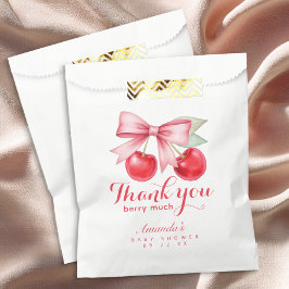 Cherry Baby Shower Fevor Bag - Danke Design Geschenktütchen