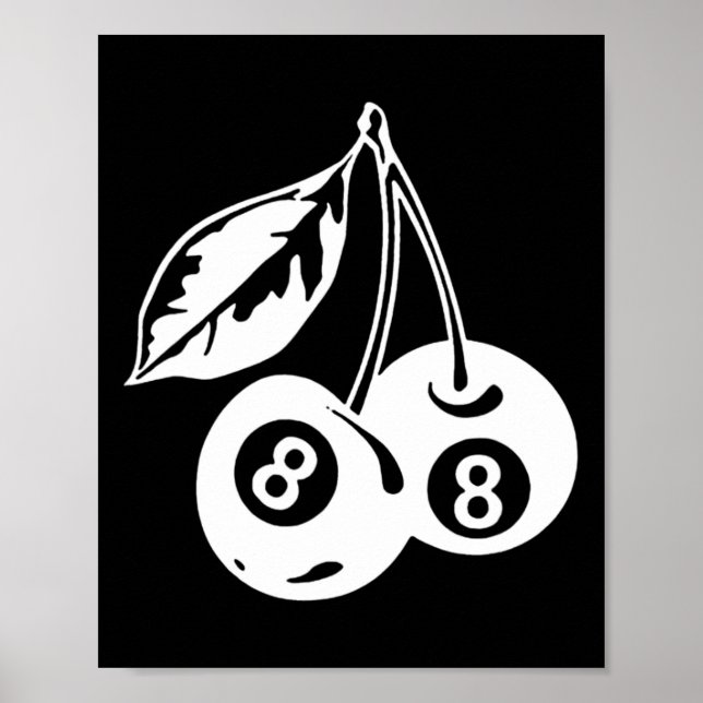 Cherry Billiards - Stilvolles Poolspiel Poster (Vorne)