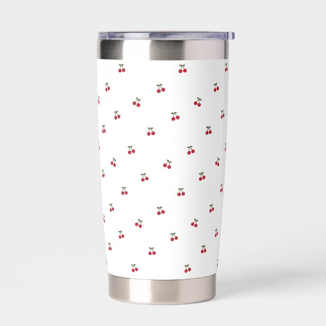 Cherry Bliss Stainless Steel Travel Tumbler Thermobecher (Links)