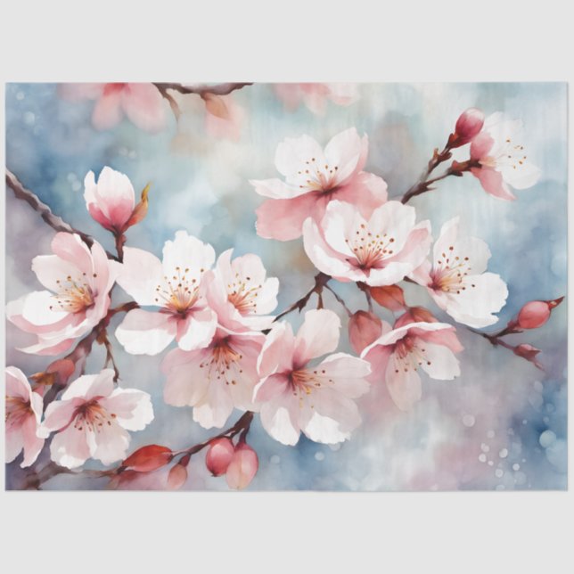 Cherry Blossom 18b Decoupage Seidenpapier (Vorderseite)