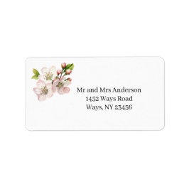 Cherry Blossom Address Label Adressaufkleber