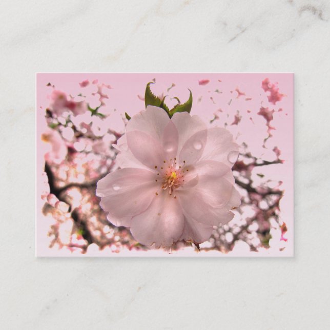 Cherry Blossom ATC Visitenkarte (Vorderseite)