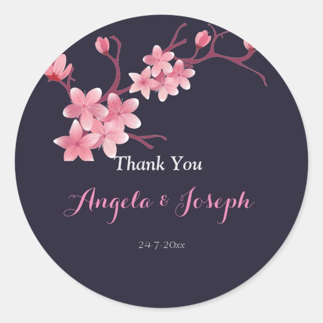 Cherry Blossom Aufkleber (Vorderseite)