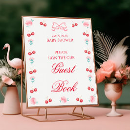 Cherry Blossom Baby Showbook Poster