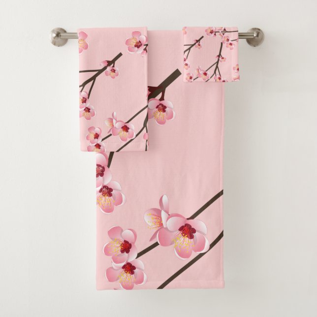 Cherry Blossom Badhandtuch Set (Insitu)