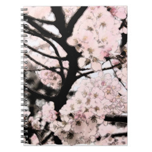 Cherry Blossom bearbeitet Notizblock