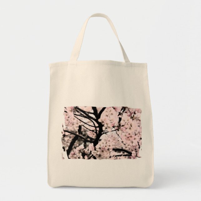 Cherry Blossom bearbeitet Tragetasche (Vorne)