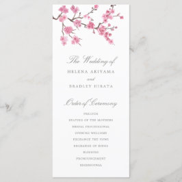 Cherry Blossom Bloom | Hochzeitsprogramm Programm