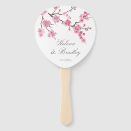 Cherry Blossom Bloom | Rosa | Hochzeitsprogramm Fächer