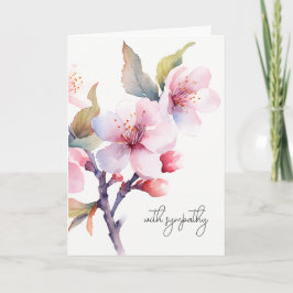 Cherry Blossom Blume Beileid Beerdigung Gedenkstät Karte