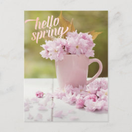 Cherry Blossom Blume Floral Stillleben Frühlingste Postkarte