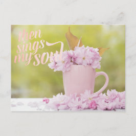 Cherry Blossom Blume Floral Stillleben Frühlingste Postkarte
